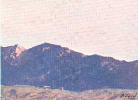 Ефанов В.П. , пейзаж,1974, картон, масло, 34,6x47,8cm  Частное собрание в Японии ОТКРЫТКА: <58kb>