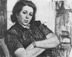 Ефанов В.П. «Художница В.А. Дрезнина», портрет,1974, бумага, пастель, 54x70cm  Собрание В.А. Дрезниной ОТКРЫТКА: <85kb>