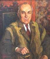 Суворова А.П. «Портрет Саво Симеуновича», портрет,1996, холст, масло, 60x50cm  ОТКРЫТКА: <39kb>