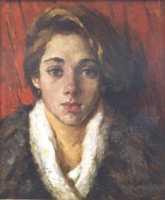 Суворова А.П. «Саша», портрет,1995, холст, масло, 44x35cm  ОТКРЫТКА: <25kb>