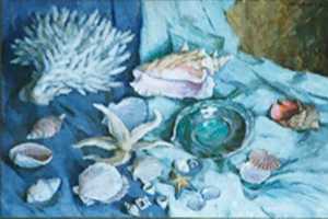 Суворова А.П. «Дары моря», натюрморт,1991, холст, масло, 75x116cm  Частное собрание в Японии ОТКРЫТКА: <48kb>