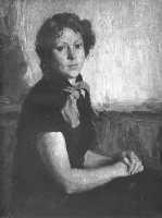 Суворова А.П. «Студентка», портрет,1954, холст, масло, 49x34cm  ОТКРЫТКА: <29kb>