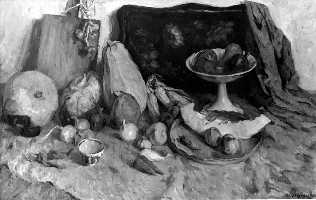 Суворова А.П. «Натюрморт», натюрморт,1979, холст, масло, 70x50cm  ОТКРЫТКА: <72kb>