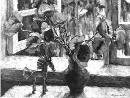 Суворова А.П. «Красные маки у окна», натюрморт,1980, холст, масло, 120x80cm  ОТКРЫТКА: <69kb>