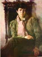 Суворова А.П. «Роднина Ирина», портрет,1980, холст, масло, 120x80cm  ОТКРЫТКА: <28kb>