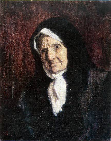 Ефанов В.П. «Портрет матери», портрет,1957, холст, масло, 47x38cm  Пермская государственная художественная галерея ОТКРЫТКА: <46kb>